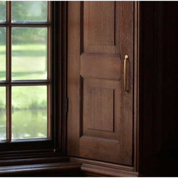 6 Pk 7 9/16 In Center To Center Antique Brass Cabinet Handles Modern Farmhouse - Picture 5 of 6